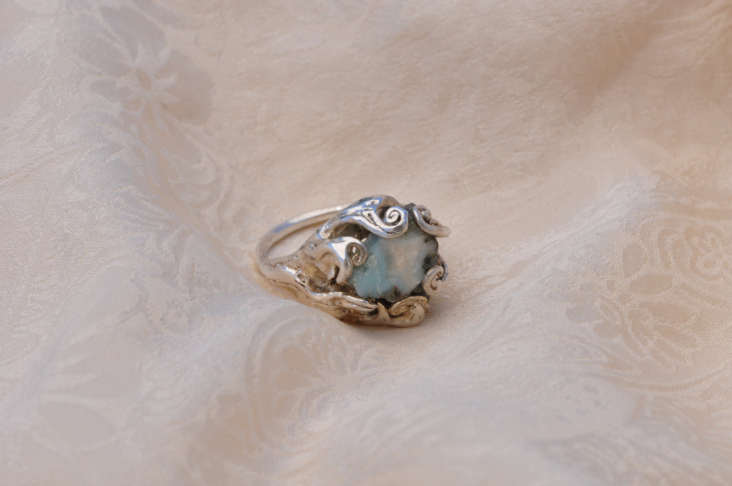 LARIMAR (E) טבעת כסף