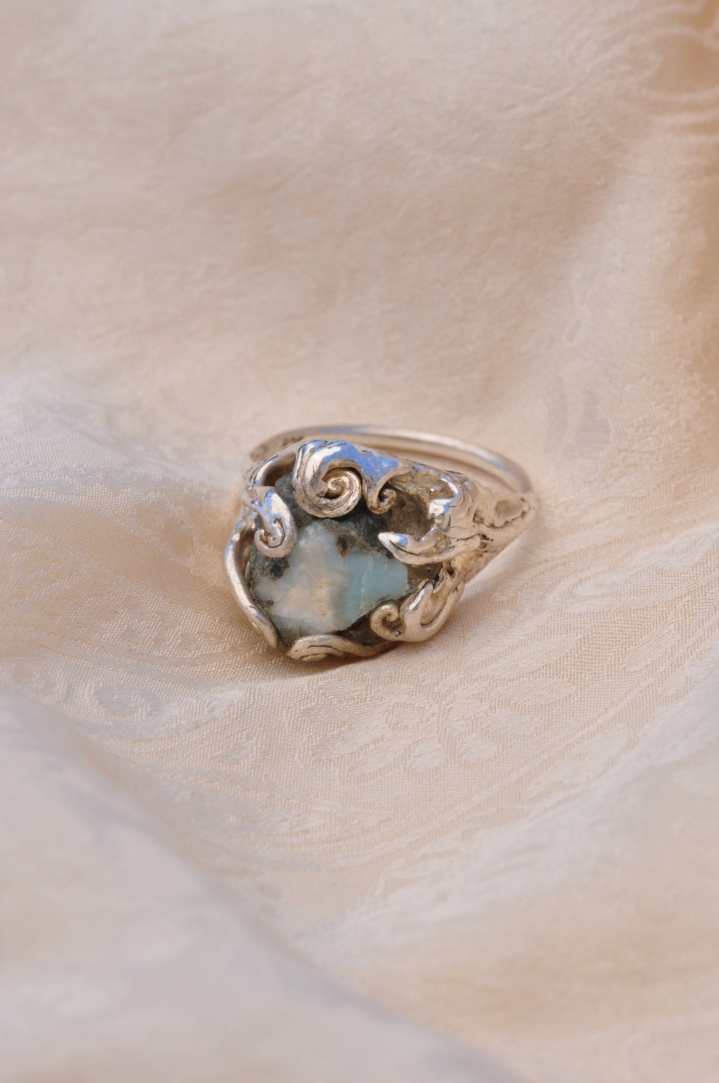 LARIMAR (E) טבעת כסף
