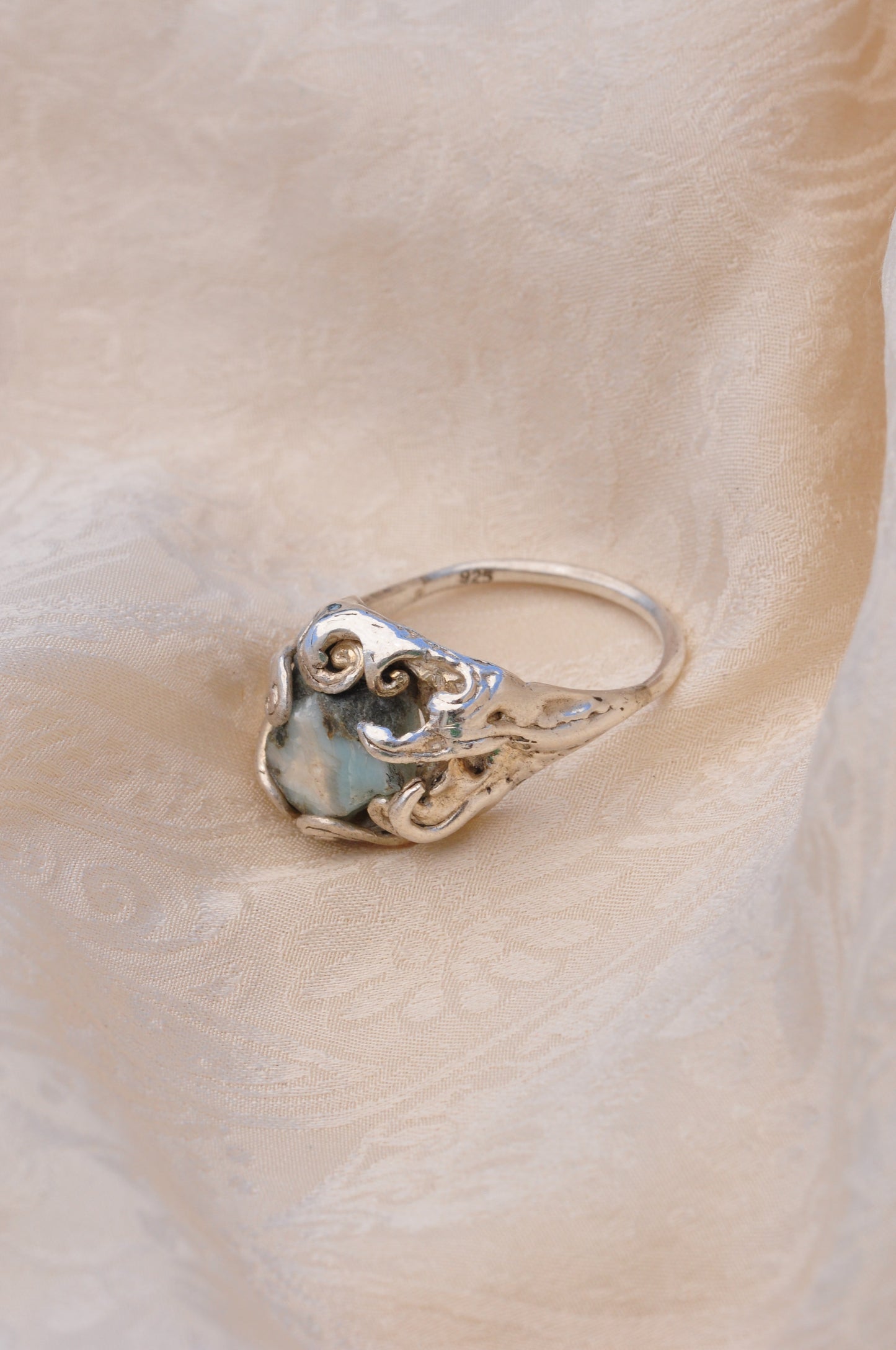 LARIMAR (E) טבעת כסף