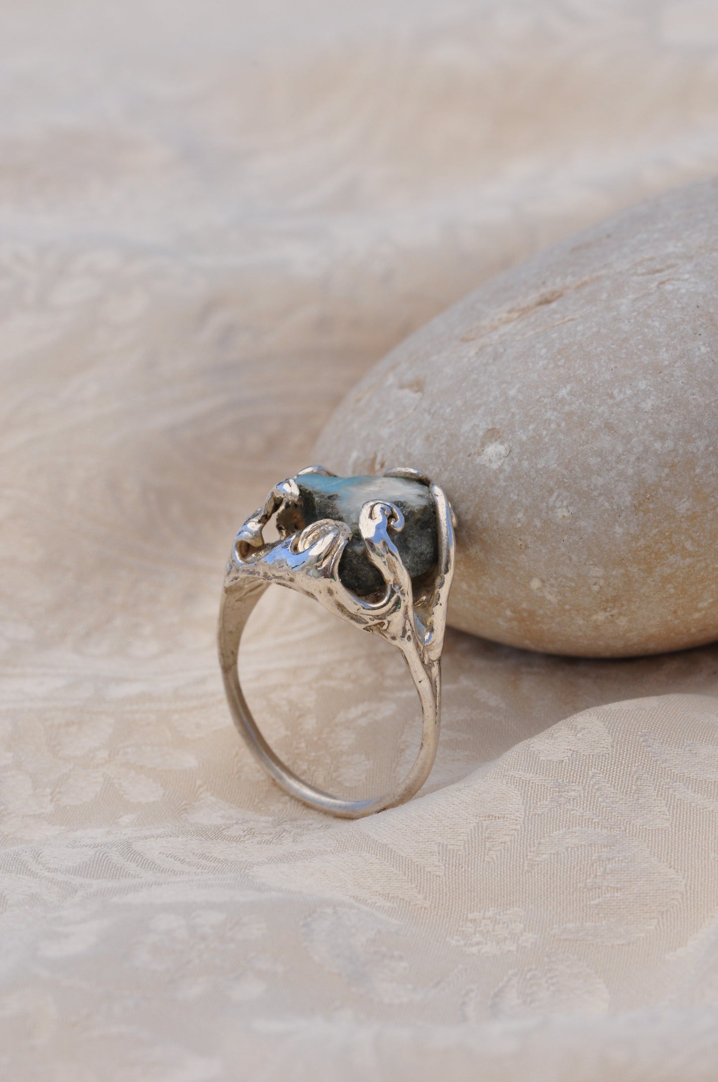 LARIMAR (E) טבעת כסף