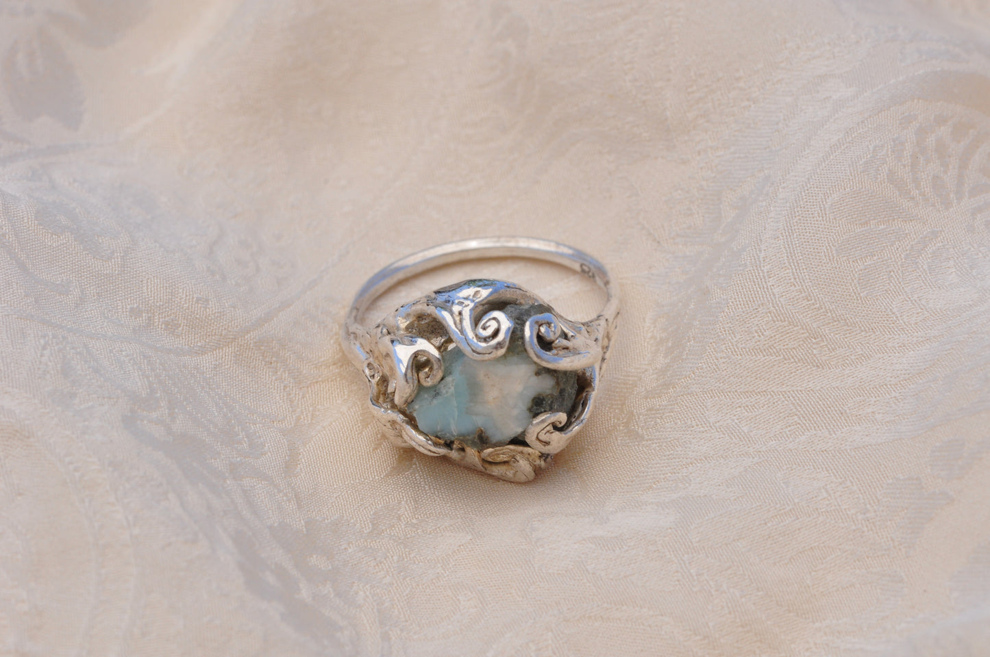 LARIMAR (E) טבעת כסף