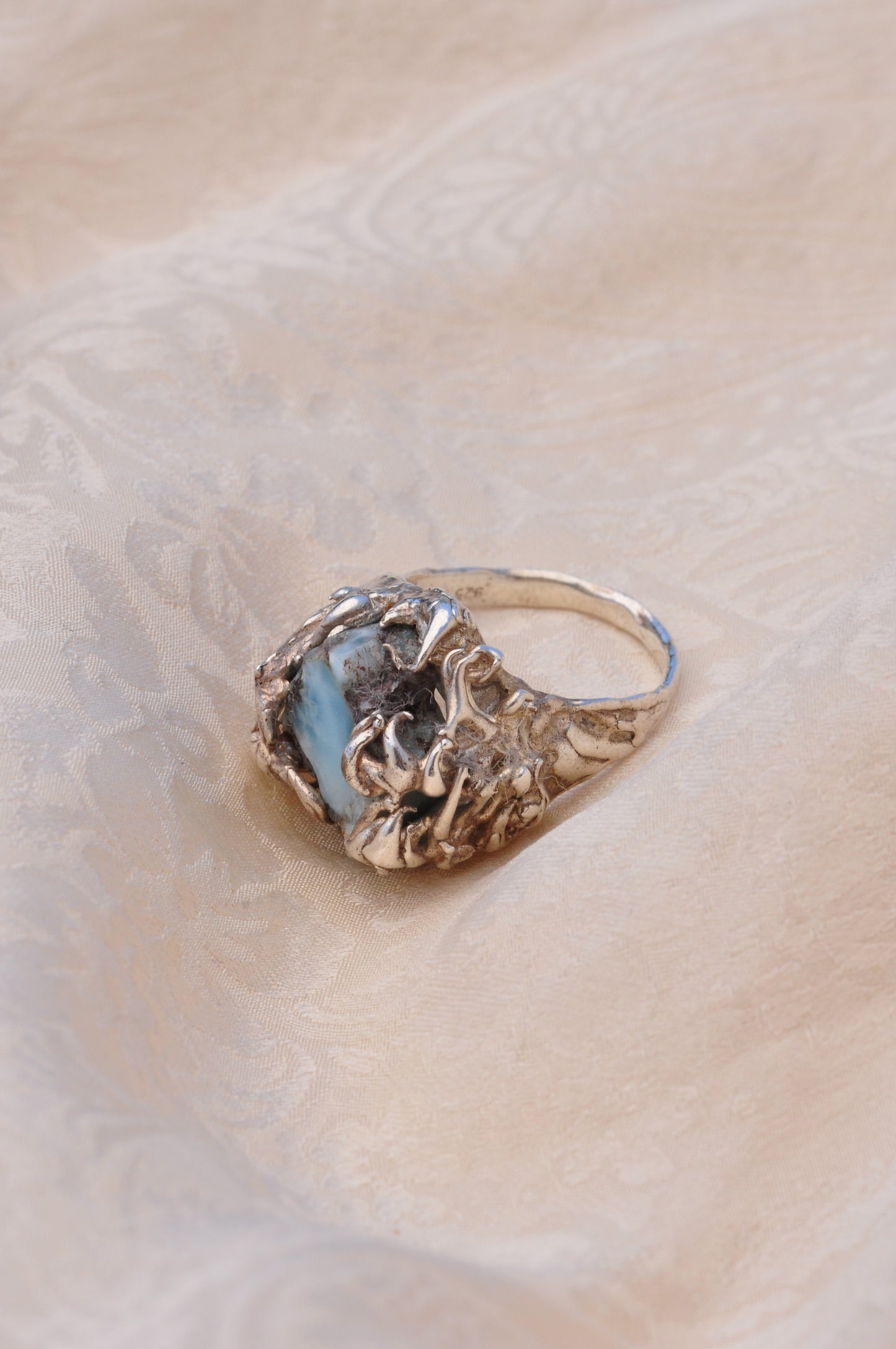 LARIMAR (D) טבעת כסף