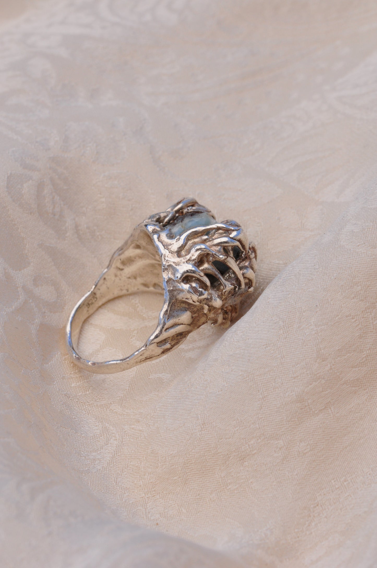 LARIMAR (D) טבעת כסף
