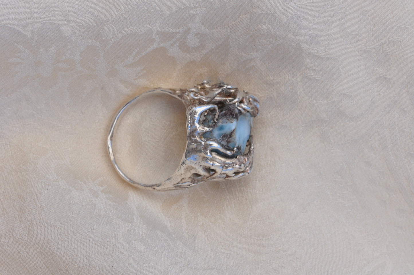 LARIMAR (D) טבעת כסף