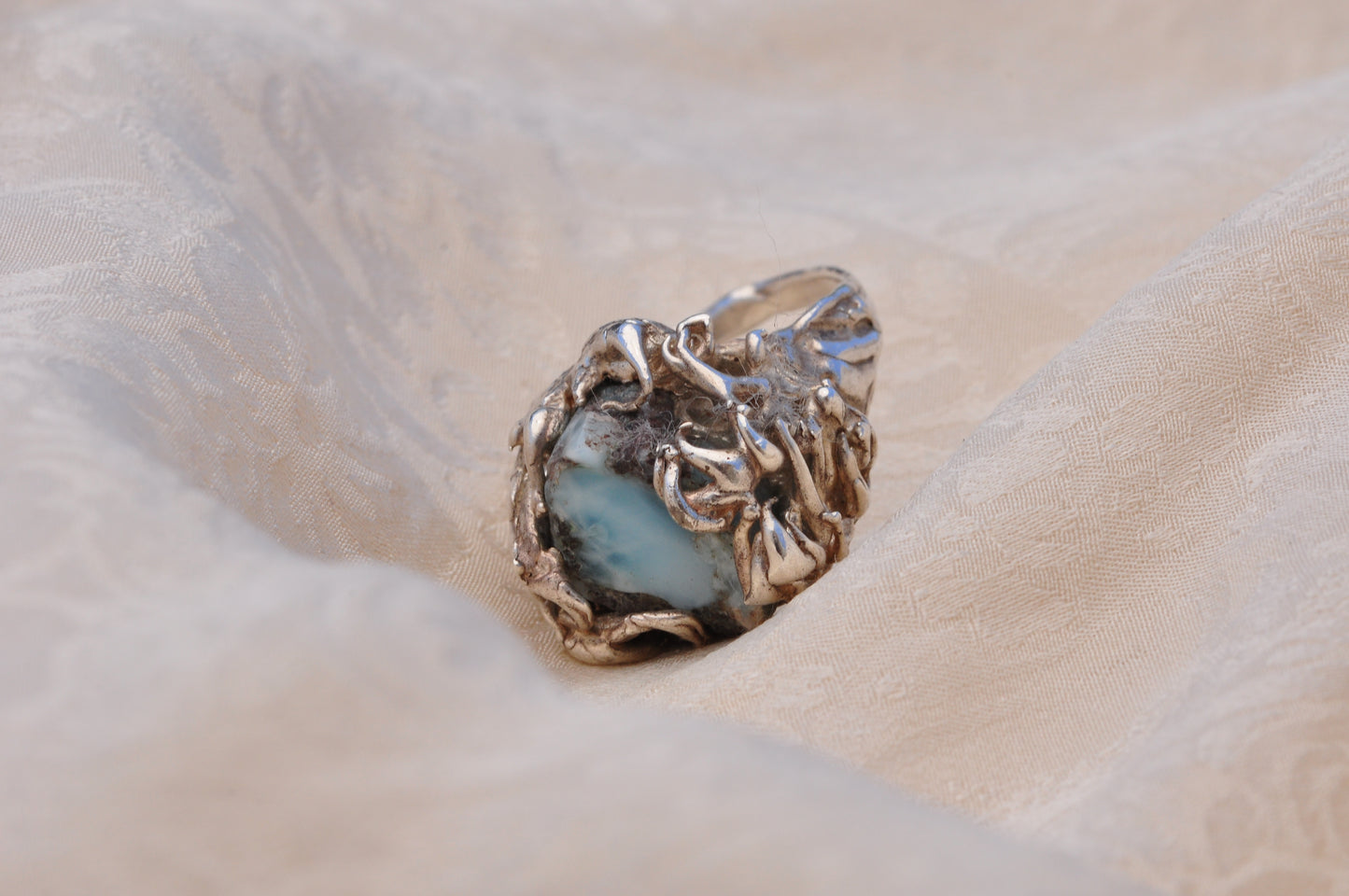 LARIMAR (D) טבעת כסף