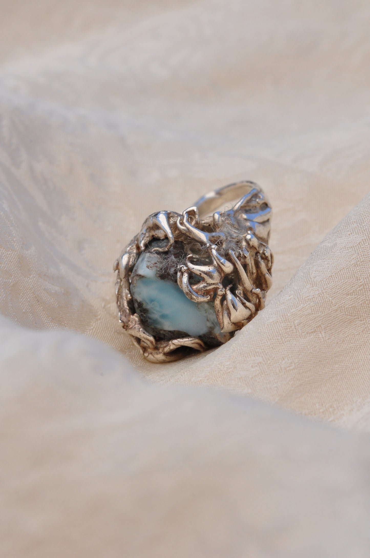 LARIMAR (D) טבעת כסף