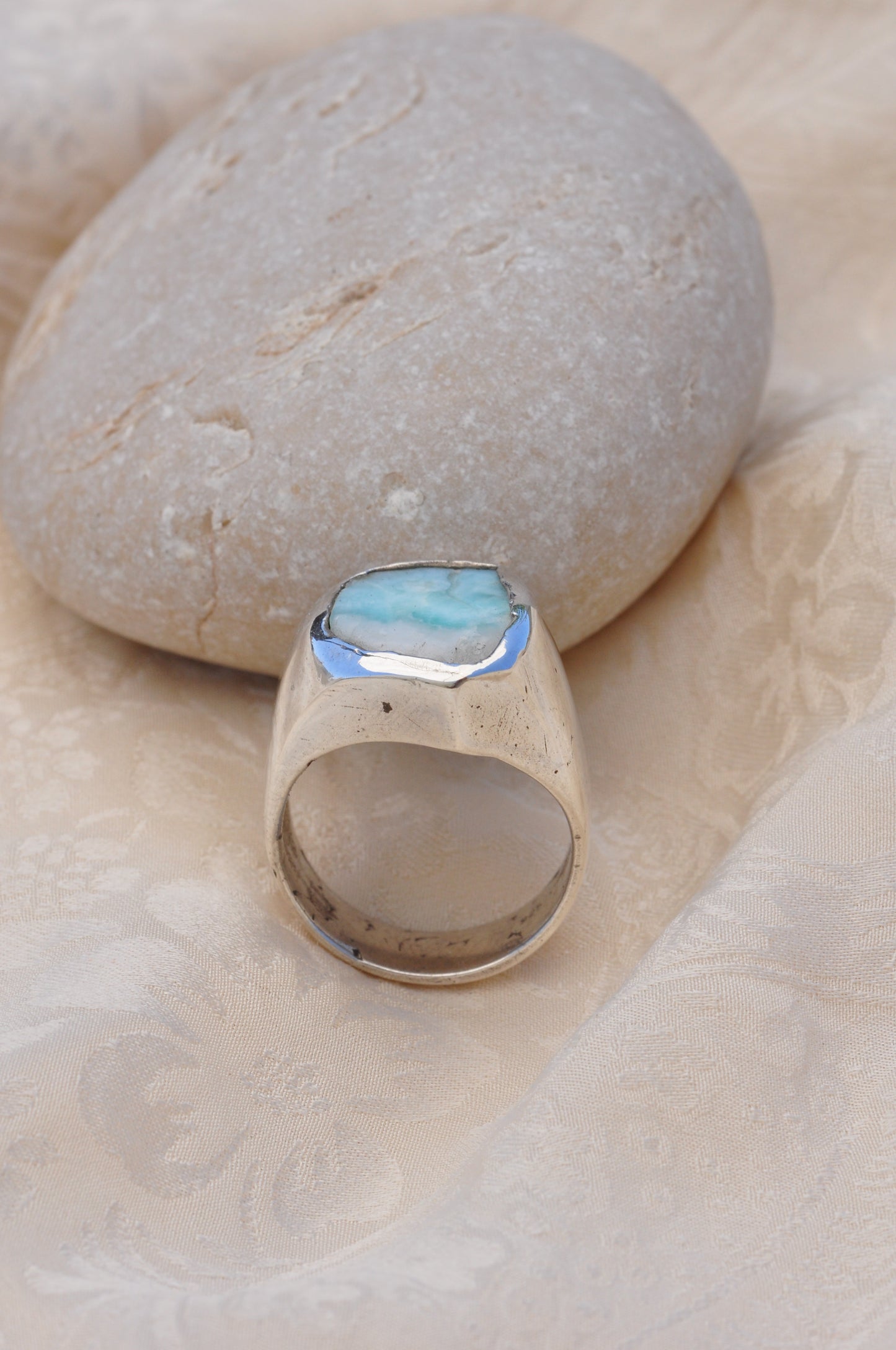 LARIMAR (C) טבעת כסף
