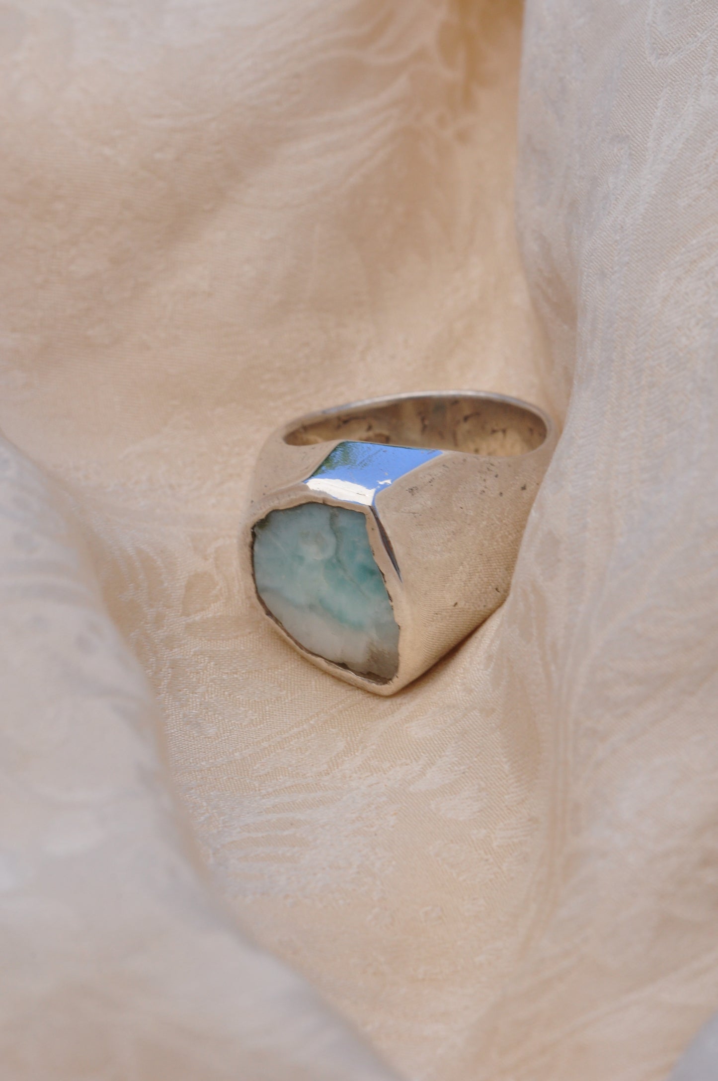 LARIMAR (C) טבעת כסף