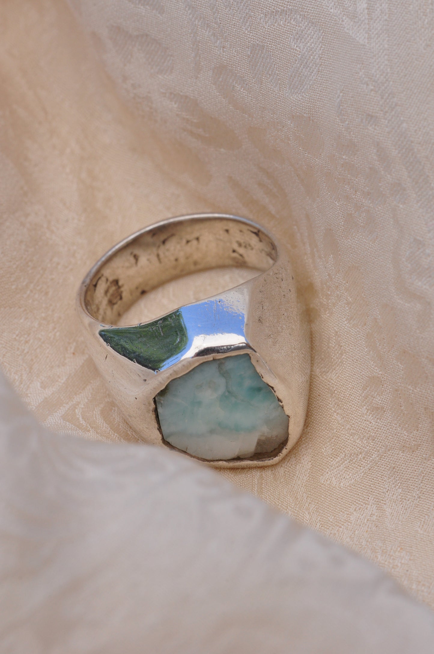 LARIMAR (C) טבעת כסף