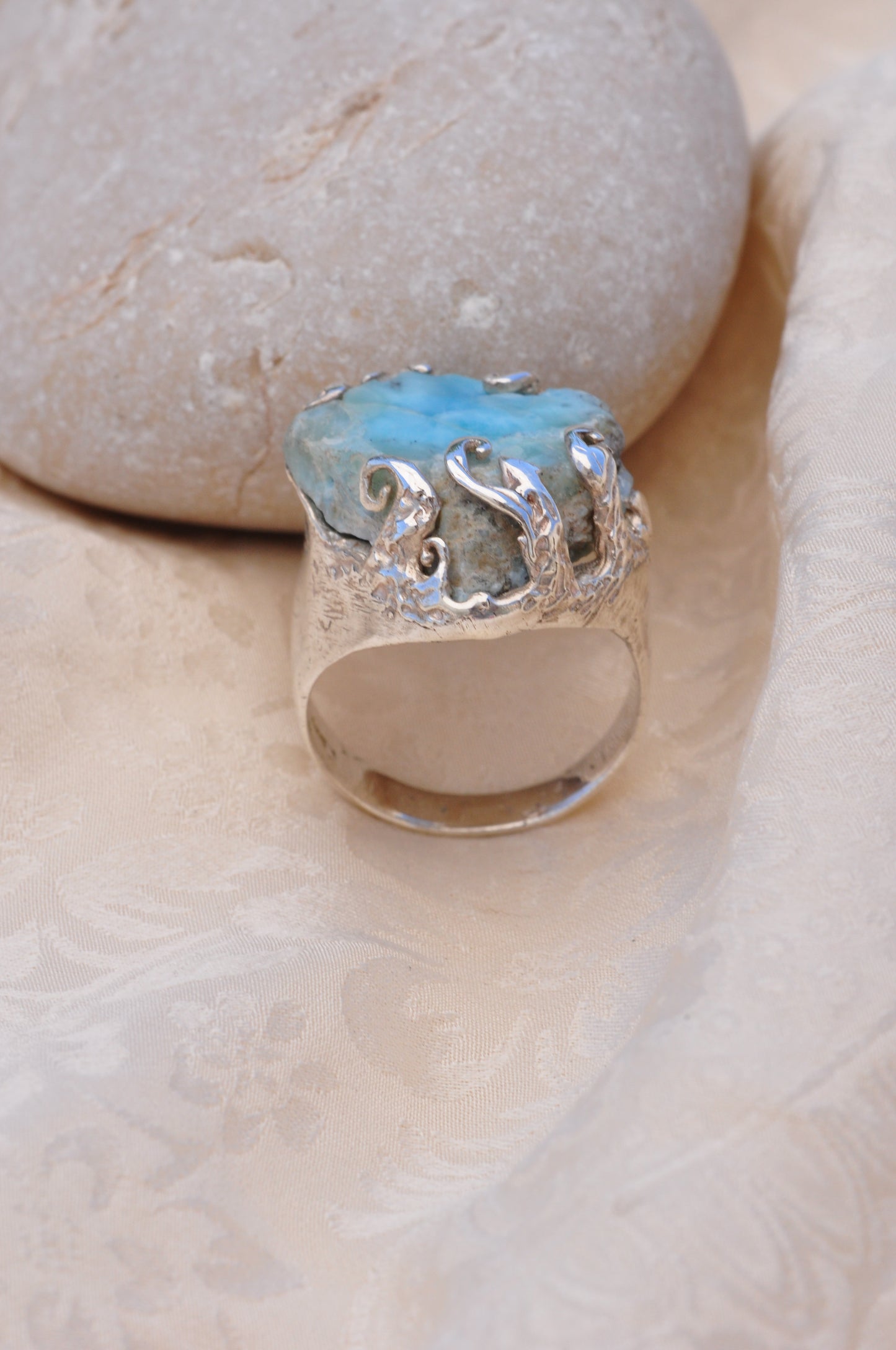 LARIMAR (A) טבעת כסף