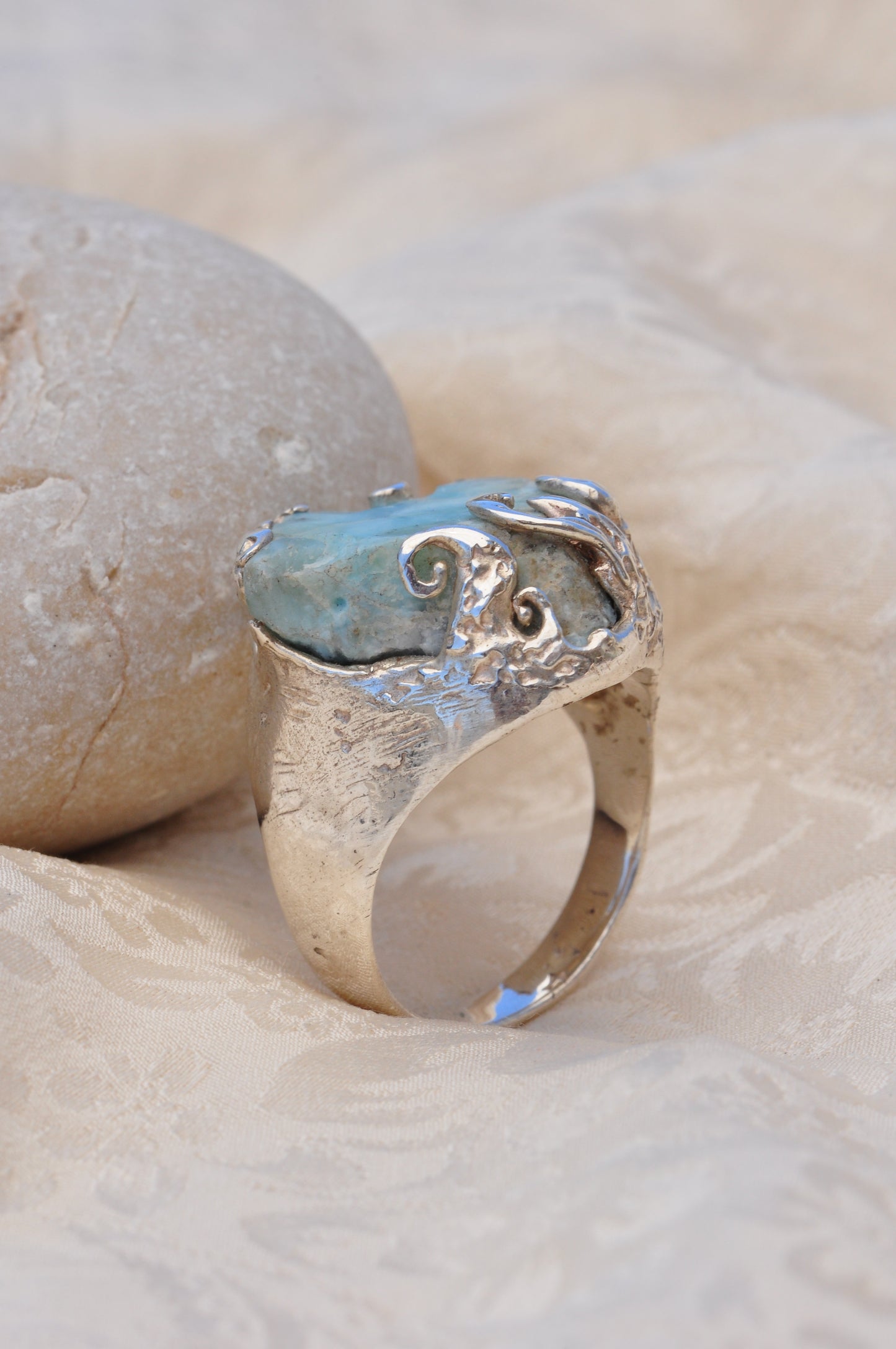 LARIMAR (A) טבעת כסף