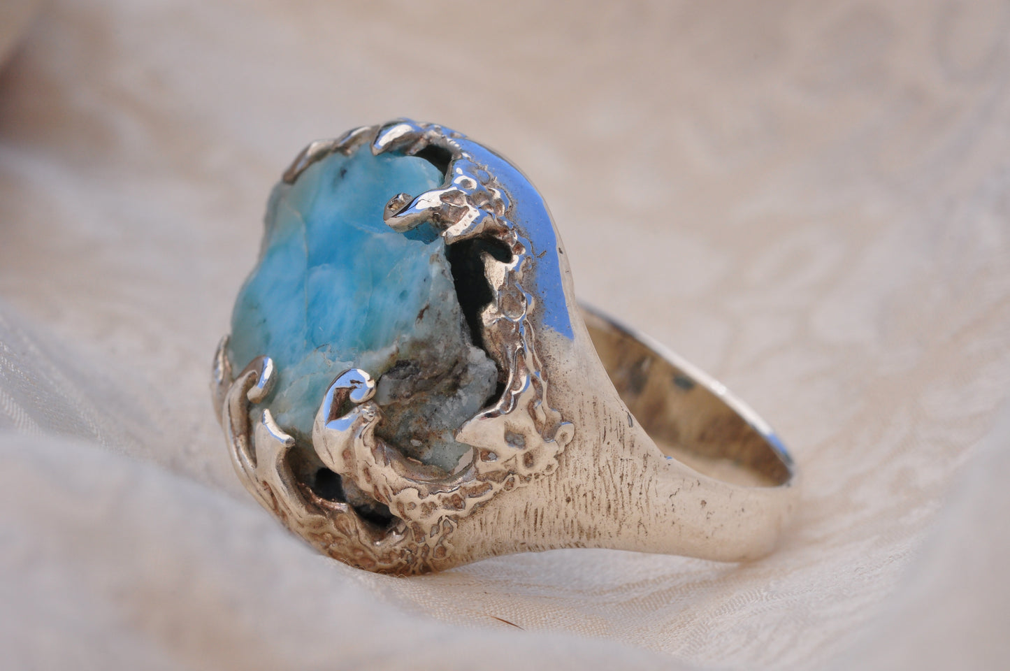 LARIMAR (A) טבעת כסף