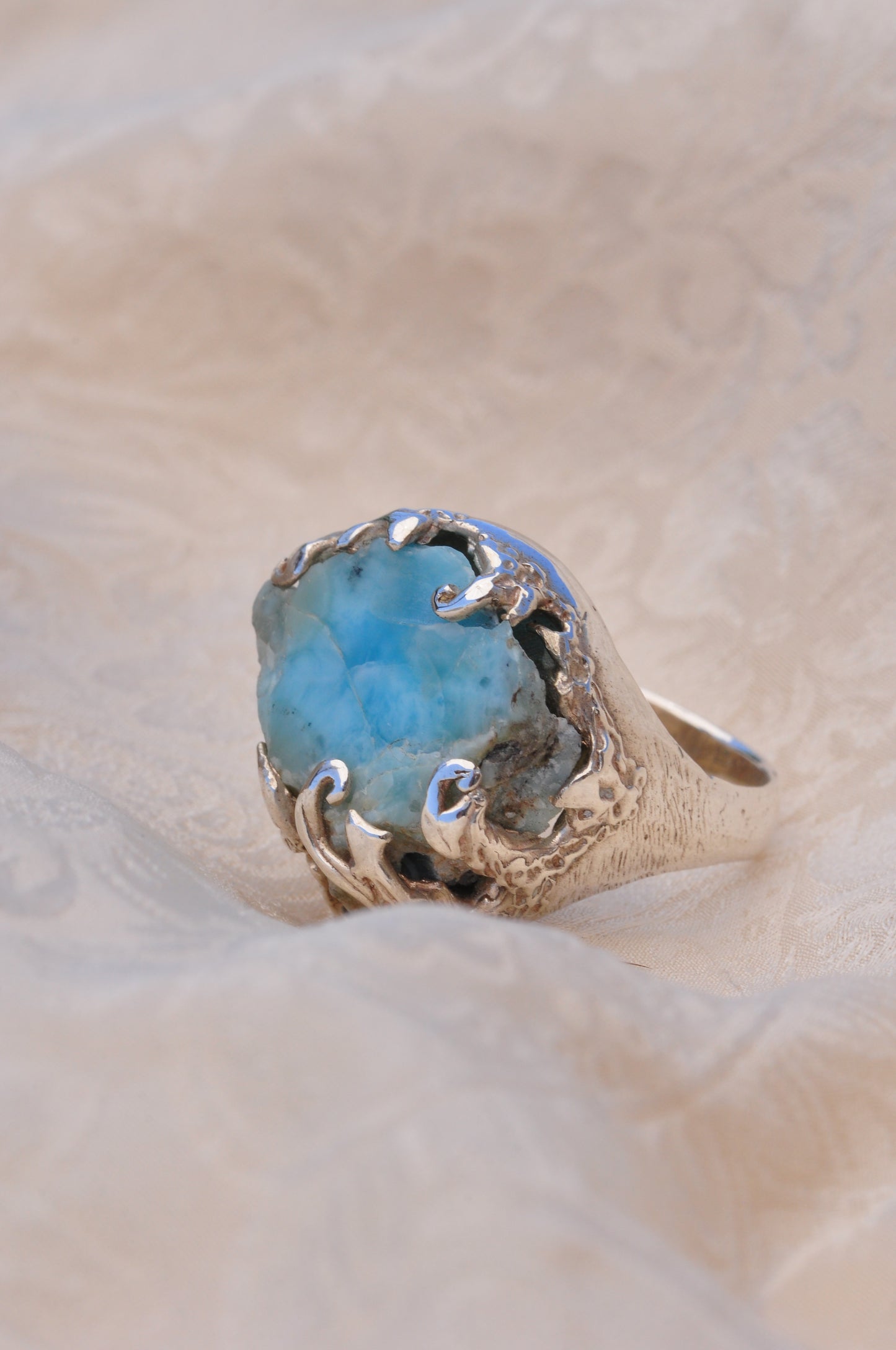 LARIMAR (A) טבעת כסף