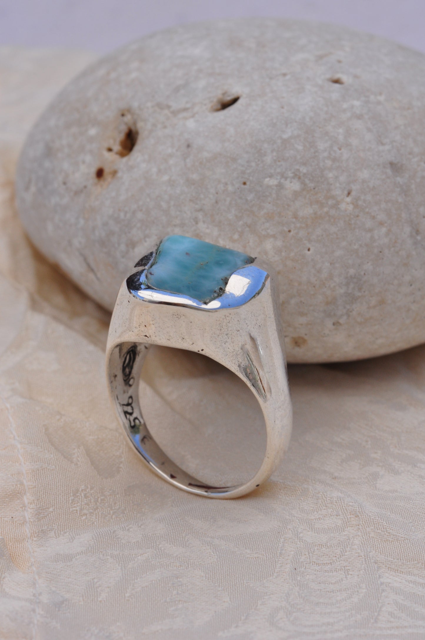 LARIMAR (B טבעת כסף