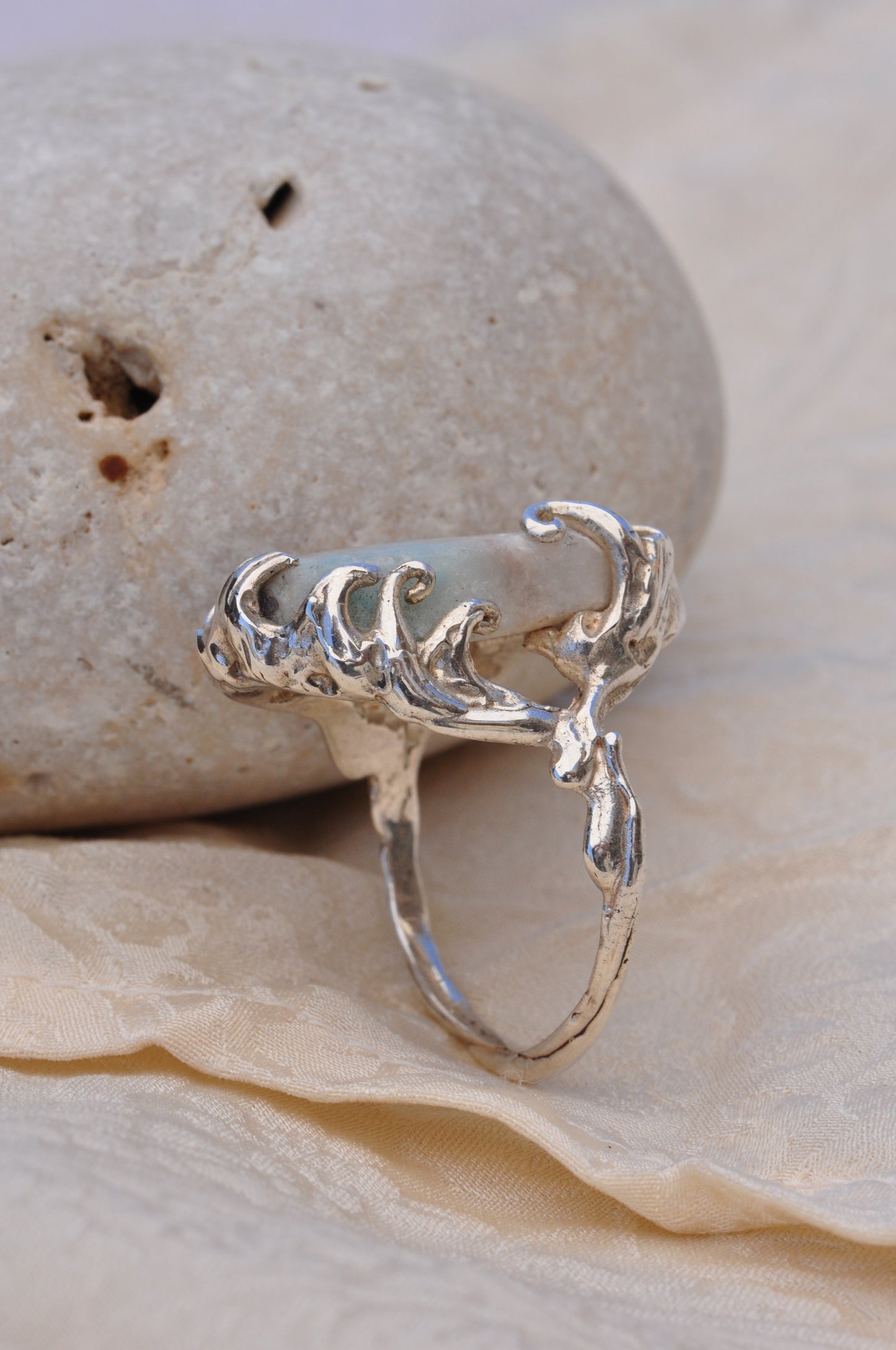 LARIMAR (F) טבעת כסף