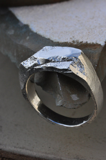 טבעת כסף - broken (F)