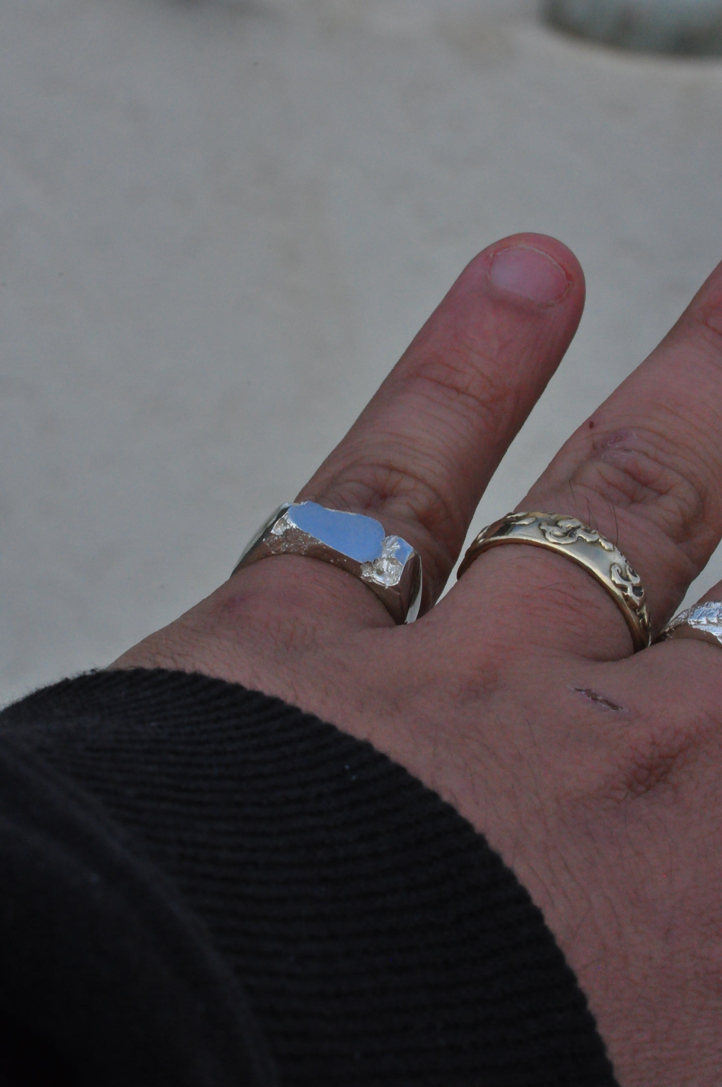 טבעת כסף - broken (E)