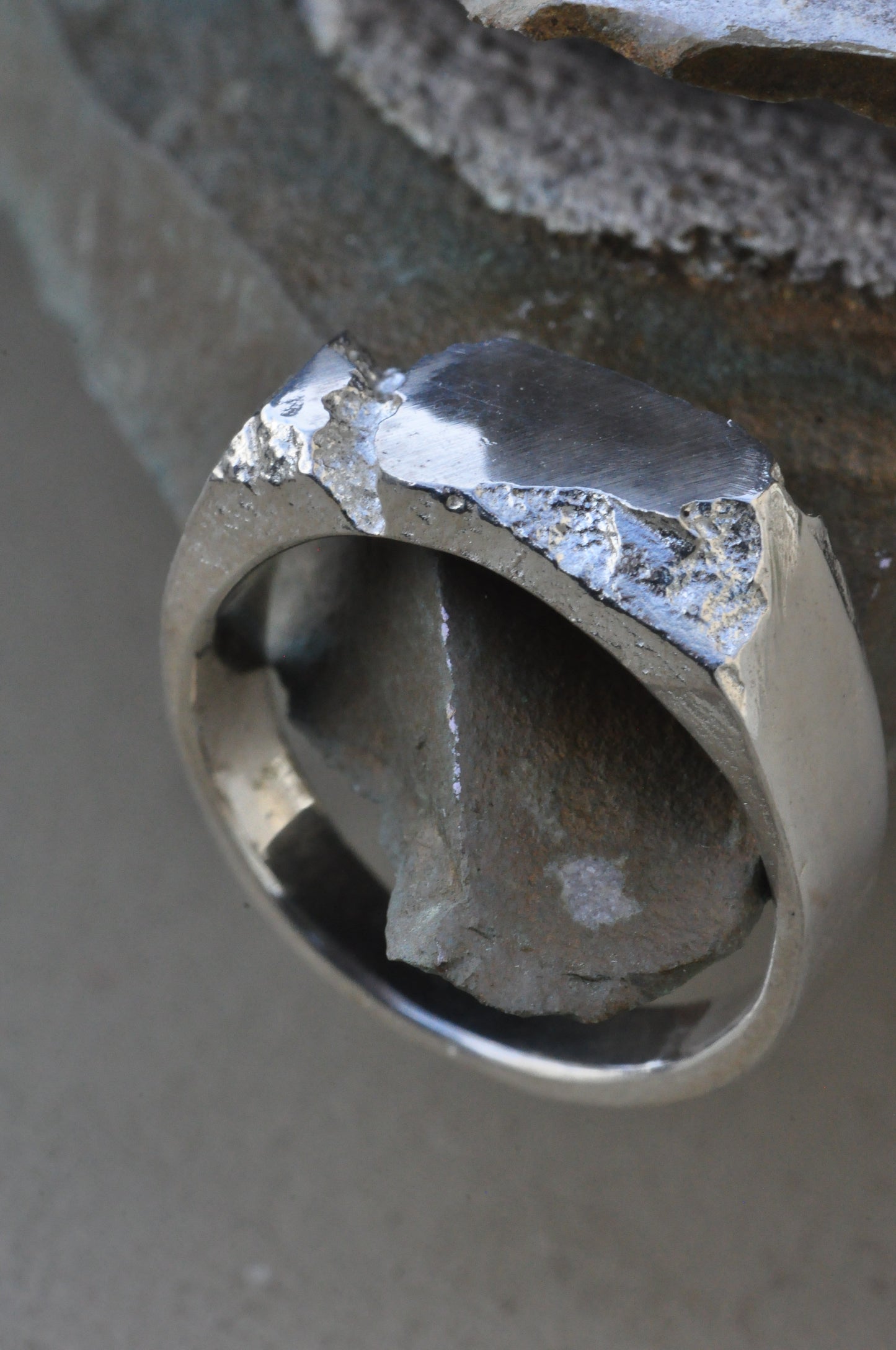 טבעת כסף - broken (E)