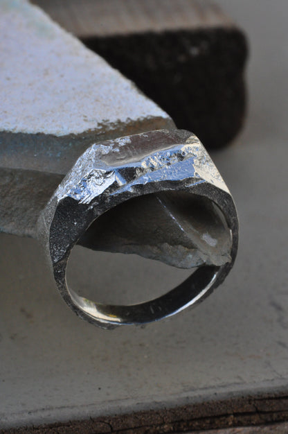 טבעת כסף - broken (F)