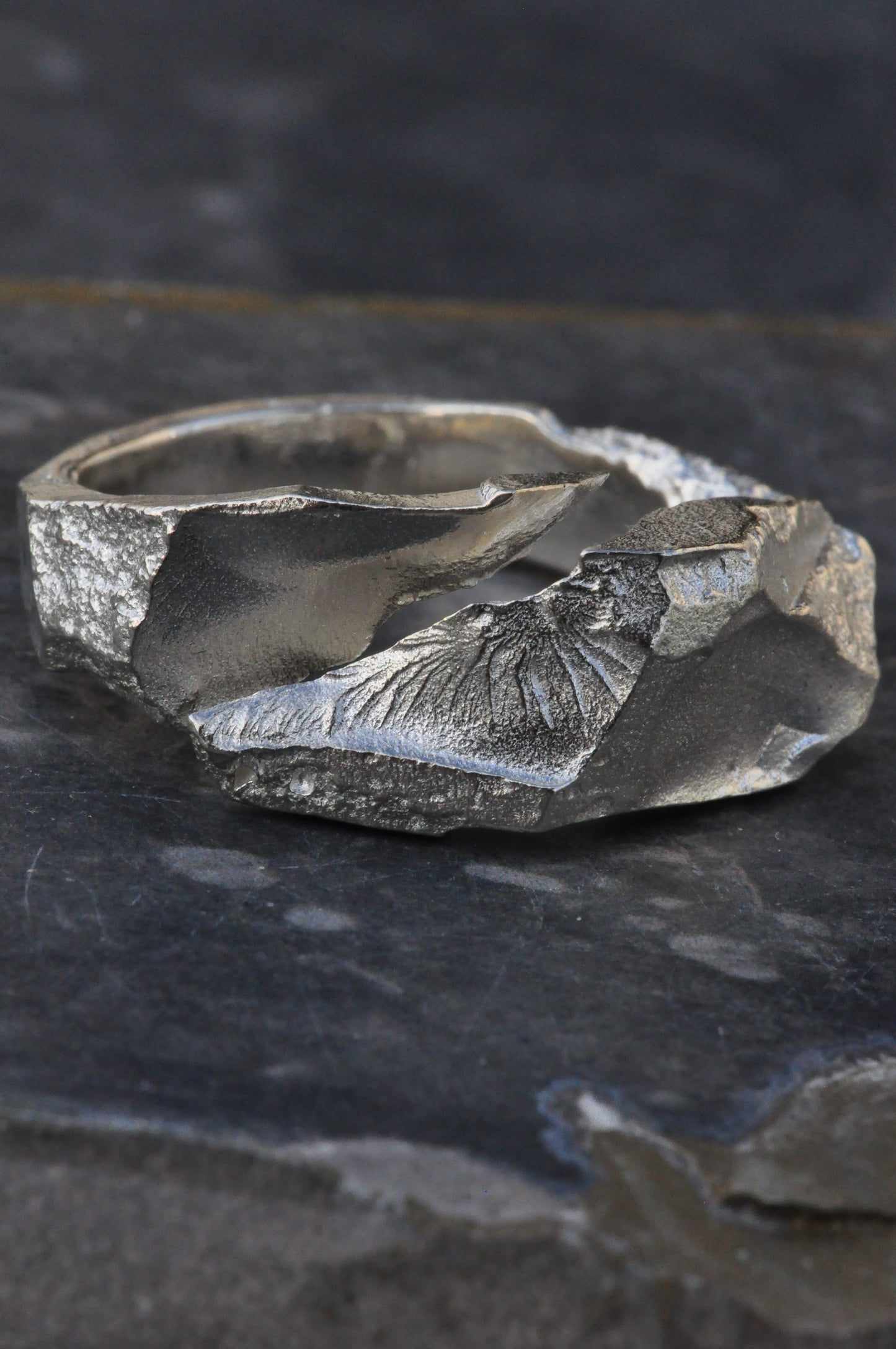 טבעת כסף - broken (B)