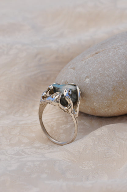 LARIMAR (E) טבעת כסף