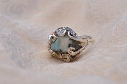 LARIMAR (E) טבעת כסף