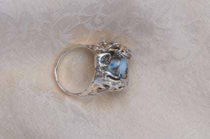 LARIMAR (D) טבעת כסף