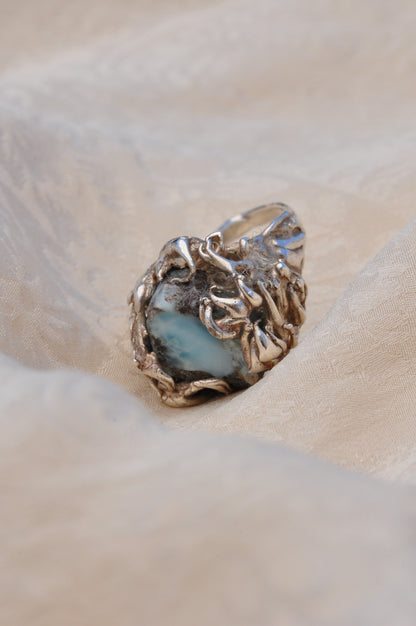 LARIMAR (D) טבעת כסף